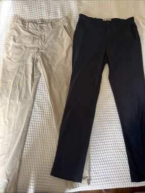 Bundle of Men's Straight Fit Chino Pants in Navy Blue and Khaki